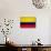 Colombia Flag Design with Wood Patterning - Flags of the World Series-Philippe Hugonnard-Stretched Canvas displayed on a wall