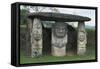 Colombia, Huila Department, San Agustin, Archeological Park, Dolmen with Caryatids-null-Framed Stretched Canvas