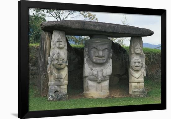 Colombia, Huila Department, San Agustin, Archeological Park, Dolmen with Caryatids-null-Framed Giclee Print