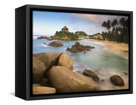 Colombia, Magdalena, Park Nacional Natural Tayrona, El Cabo, Beach-Jane Sweeney-Framed Stretched Canvas