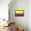 Colombia National Flag Poster Print-null-Framed Poster displayed on a wall