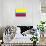 Colombia National Flag-null-Art Print displayed on a wall