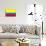 Colombia National Flag-null-Mounted Art Print displayed on a wall