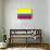 Colombia National Flag-null-Mounted Art Print displayed on a wall