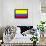 Colombia National Flag-null-Framed Art Print displayed on a wall