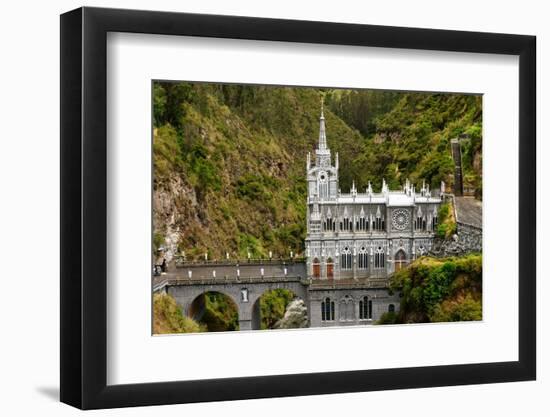 Colombia, Sanctuary of the Virgin of Las Lajas-rchphoto-Framed Photographic Print