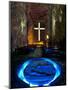 Colombia, Zipaquira, Cudinamarca Province, Salt Cathedral, Main Altar with Cross-John Coletti-Mounted Photographic Print