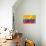 Colombian Flag-daboost-Stretched Canvas displayed on a wall