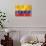 Colombian Flag-daboost-Art Print displayed on a wall