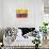 Colombian Flag-daboost-Art Print displayed on a wall