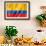 Colombian Flag-daboost-Framed Art Print displayed on a wall