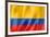 Colombian Flag-daboost-Framed Art Print