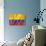 Colombian Flag-daboost-Art Print displayed on a wall