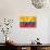 Colombian Flag-daboost-Art Print displayed on a wall