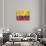 Colombian Flag-daboost-Art Print displayed on a wall