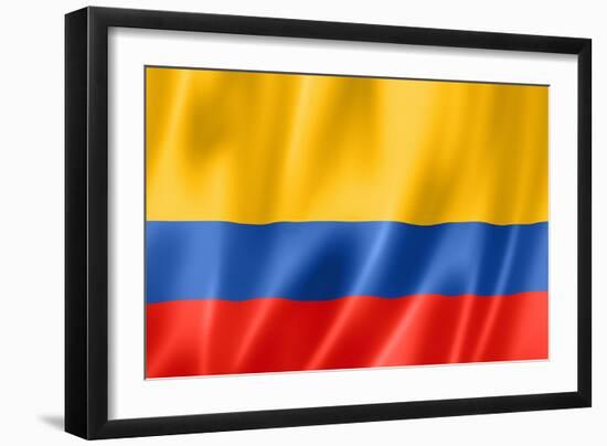 Colombian Flag-daboost-Framed Art Print