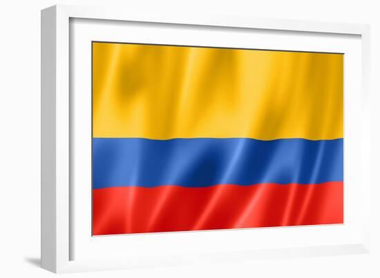 Colombian Flag-daboost-Framed Art Print