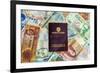 Colombian Passport and Money-jkraft5-Framed Photographic Print