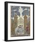 Colombine People standing outside a gate A Pierrot-Georges Barbier-Framed Giclee Print