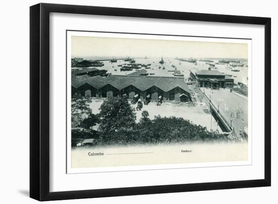 Colombo Harbour, Ceylon, Early 20th Century-null-Framed Giclee Print
