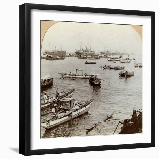 Colombo Harbour, Ceylon (Sri Lank)-null-Framed Photographic Print