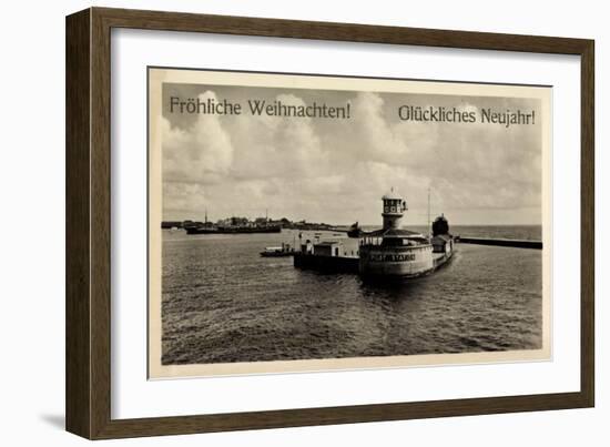 Colombo Sri Lanka, Hafeneinfahrt, Pilot Station-null-Framed Giclee Print