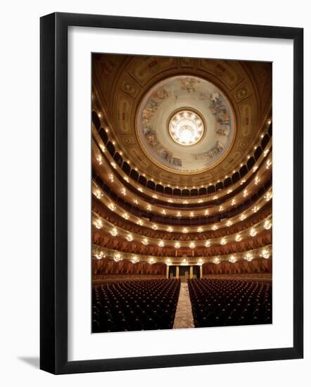 Colon Theater is Seen During its Restoration in Buenos Aires-null-Framed Photographic Print