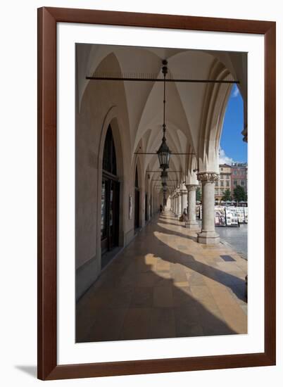 Colonade Along the Side of Sukiennice, the Renaisssance Cloth Hall-null-Framed Photographic Print