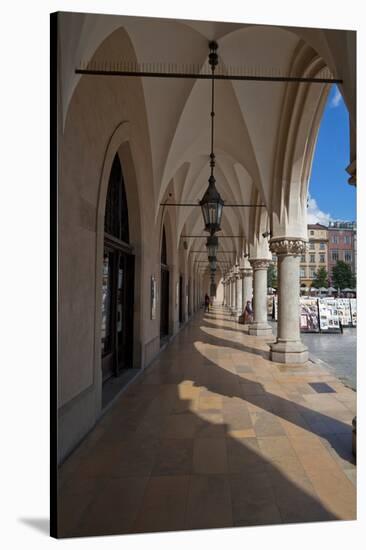 Colonade Along the Side of Sukiennice, the Renaisssance Cloth Hall-null-Stretched Canvas