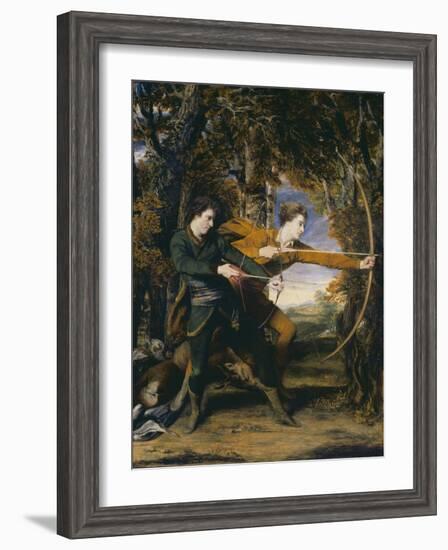 Colonel Acland and Lord Sydney: The Archers-Sir Joshua Reynolds-Framed Giclee Print