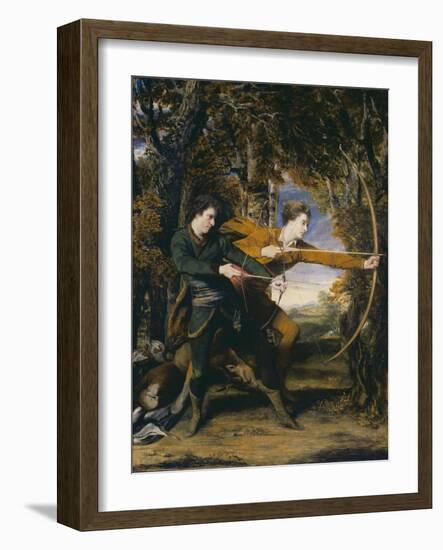 Colonel Acland and Lord Sydney: The Archers-Sir Joshua Reynolds-Framed Giclee Print