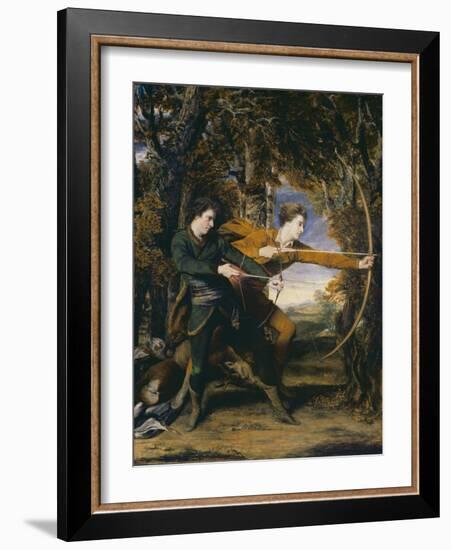 Colonel Acland and Lord Sydney: The Archers-Sir Joshua Reynolds-Framed Giclee Print