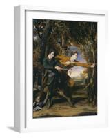 Colonel Acland and Lord Sydney: The Archers-Sir Joshua Reynolds-Framed Giclee Print