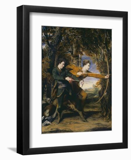 Colonel Acland and Lord Sydney: The Archers-Sir Joshua Reynolds-Framed Premium Giclee Print