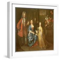 Colonel Andrew Bissett and His Family, 1708-Enoch Seeman-Framed Giclee Print