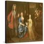 Colonel Andrew Bissett and His Family, 1708-Enoch Seeman-Stretched Canvas