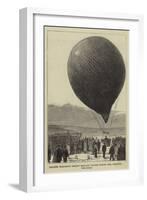 Colonel Burnaby's Recent Balloon Voyage across the Channel, the Start-null-Framed Giclee Print