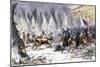 Colonel Chivington Leading U.S. Cavalry Massacre of Black Kettle's Village at Sand Creek, c.1864-null-Mounted Giclee Print