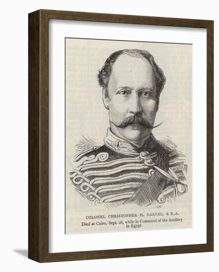 Colonel Christopher H Barnes-null-Framed Giclee Print