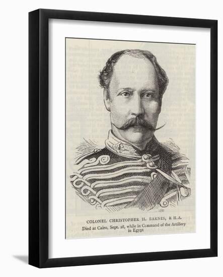 Colonel Christopher H Barnes-null-Framed Giclee Print