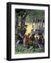 Colonel George Washington's Offensive (1732-1799) on the French Forces West of Pennsylvania during-null-Framed Giclee Print