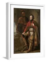 Colonel Guy Johnson and Karonghyontye (Captain David Hill), 1776-Benjamin West-Framed Art Print