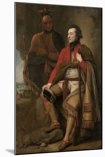 Colonel Guy Johnson and Karonghyontye (Captain David Hill), 1776-Benjamin West-Mounted Art Print