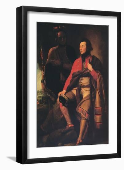 'Colonel Guy Johnson and Karonghyontye (Captain David Hill)', 1776-Benjamin West-Framed Giclee Print