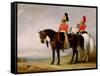 Colonel James Charles Chatterton (1792-1874) the 4th Royal Irish Dragoon Guards, on His Charger…-John Junior Ferneley-Framed Stretched Canvas