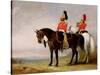 Colonel James Charles Chatterton (1792-1874) the 4th Royal Irish Dragoon Guards, on His Charger…-John Junior Ferneley-Stretched Canvas