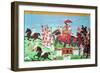 Colonel James Todd Travelling by Elephant Through Rajasthan with His Cavalry and Sepoys (Gouache)-null-Framed Giclee Print