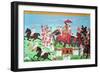 Colonel James Todd Travelling by Elephant Through Rajasthan with His Cavalry and Sepoys (Gouache)-null-Framed Giclee Print