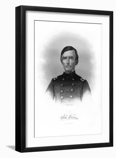 Colonel John W Lowe, American Soldier-John A O'Neill-Framed Giclee Print