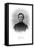 Colonel John W Lowe, American Soldier-John A O'Neill-Framed Stretched Canvas